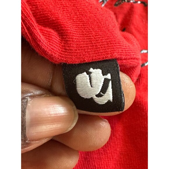 Karl lagerfield Red Graphic Tee With Eiffel Tower Design From Paris Love Karl M - Picture 3 of 10